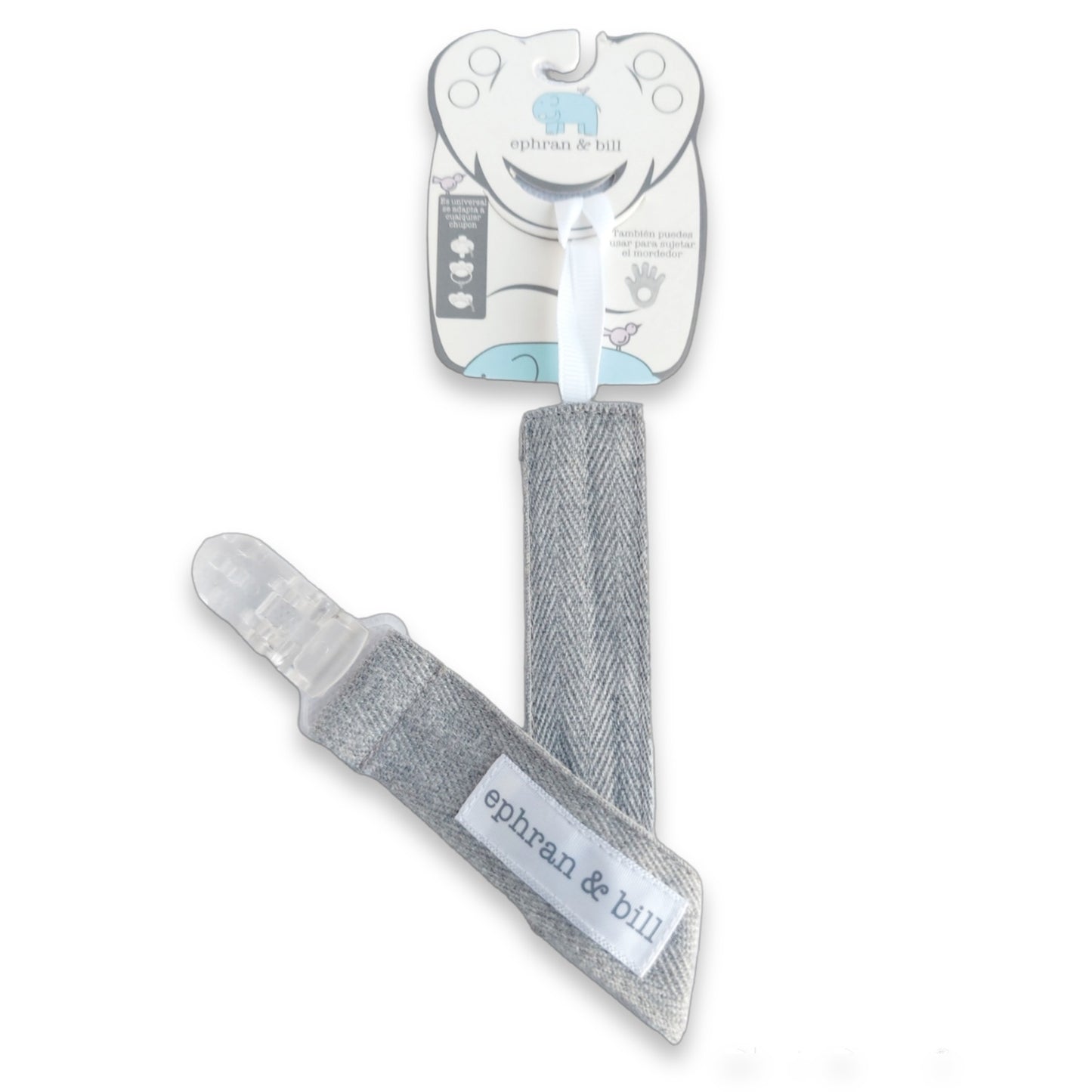 Porta Chupón con Clip Silicona