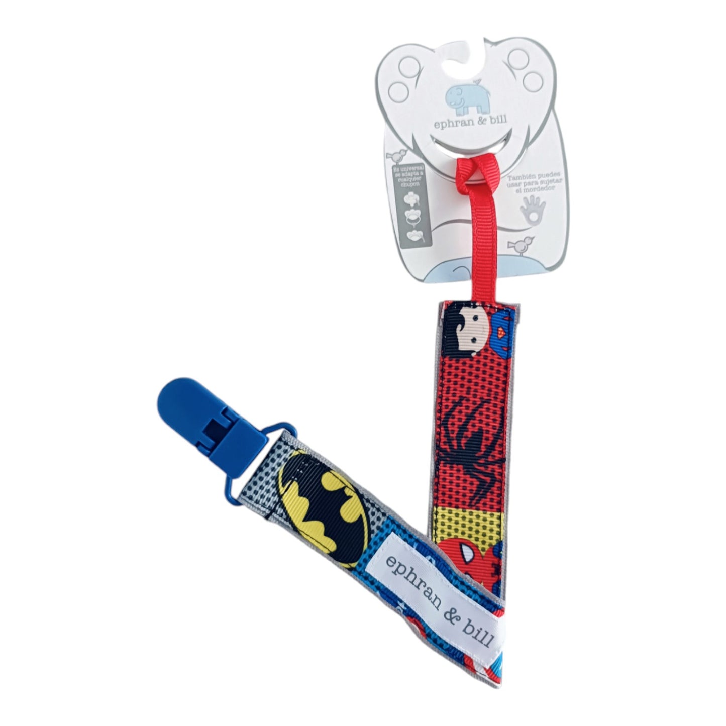 Porta Chupón con Clip Silicona