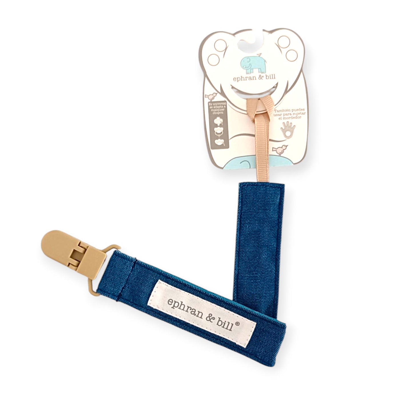 Porta Chupón con Clip Silicona