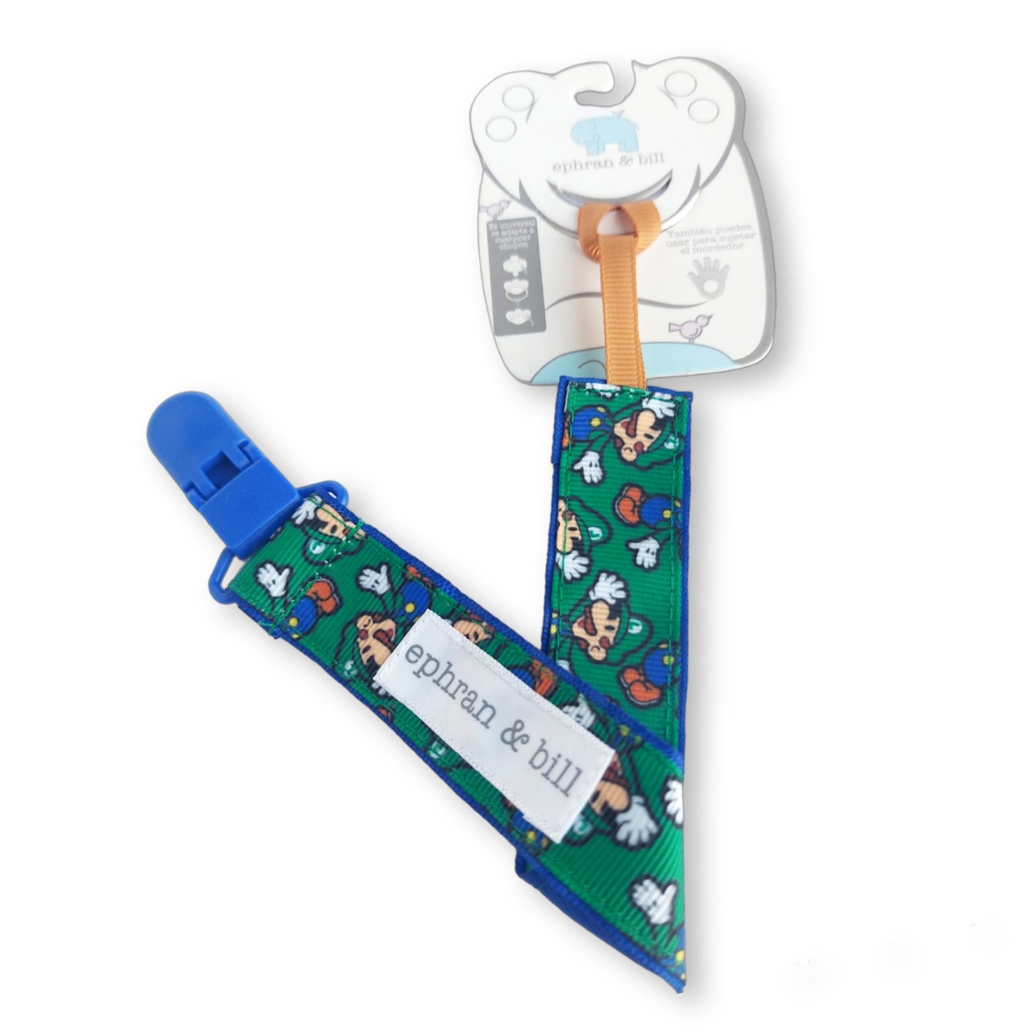 Porta Chupón con Clip Silicona