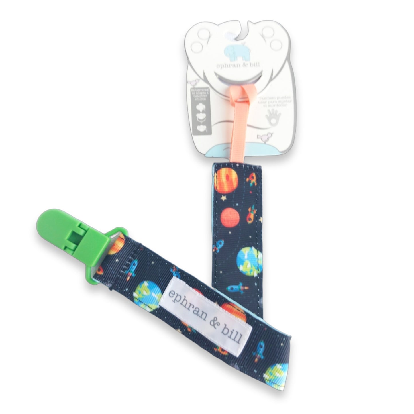 Porta Chupón con Clip Silicona