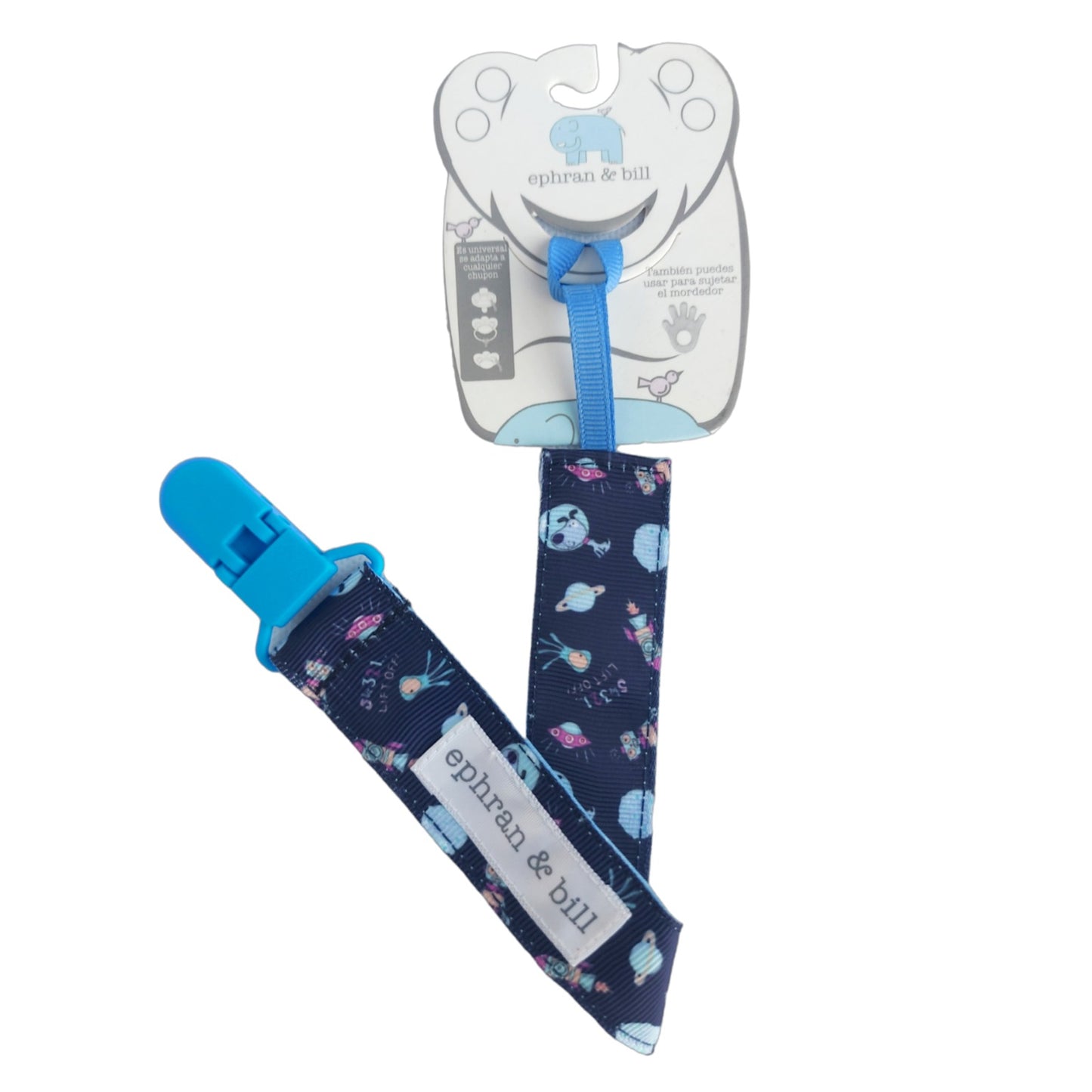 Porta Chupón con Clip Silicona