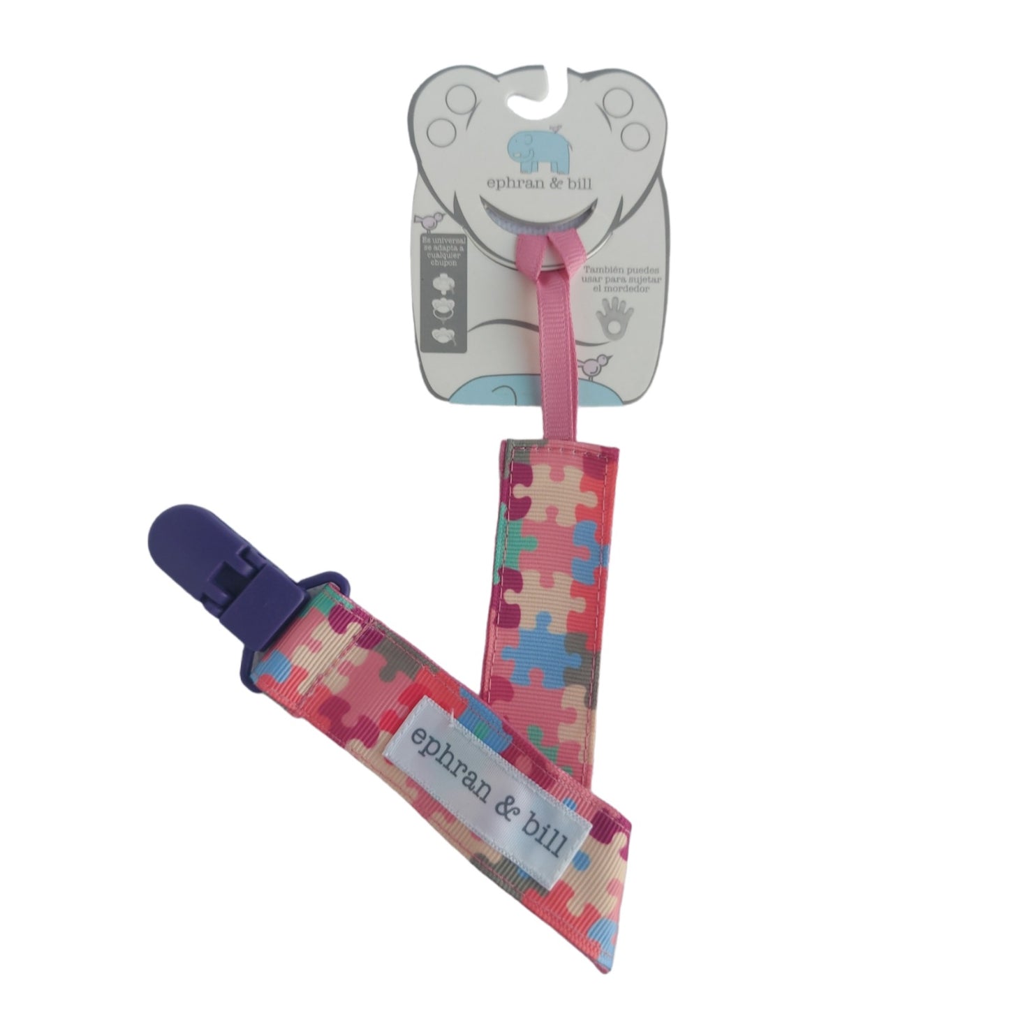 Porta Chupón con Clip Silicona