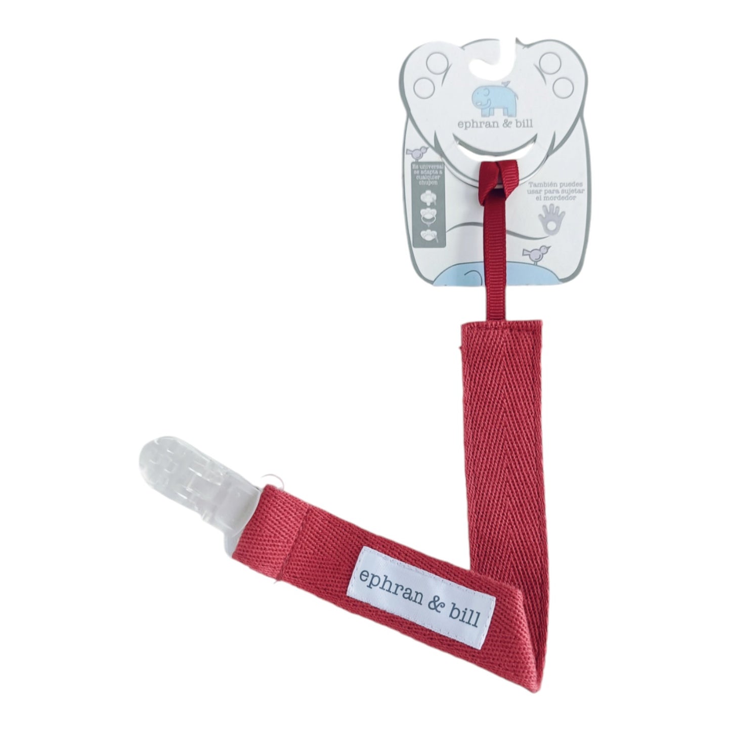 Porta Chupón con Clip Silicona