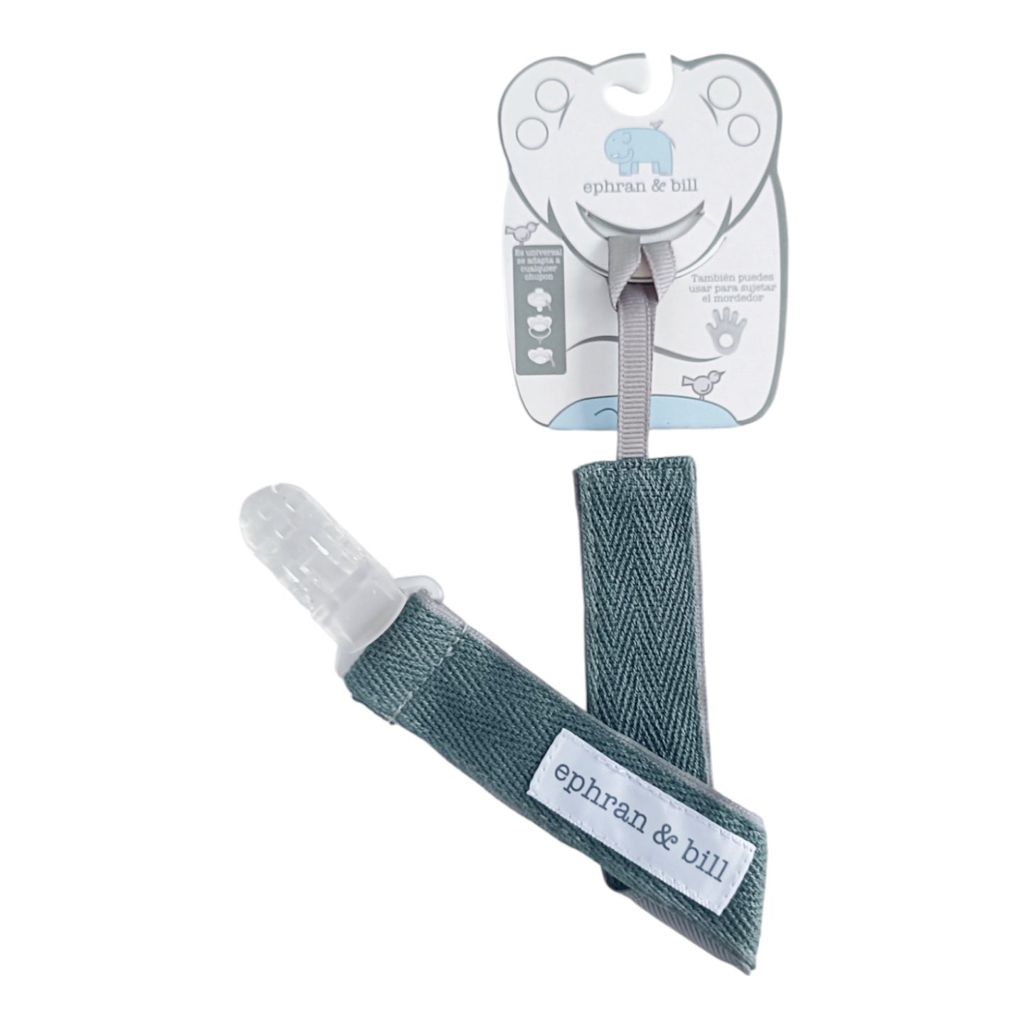 Porta Chupón con Clip Silicona