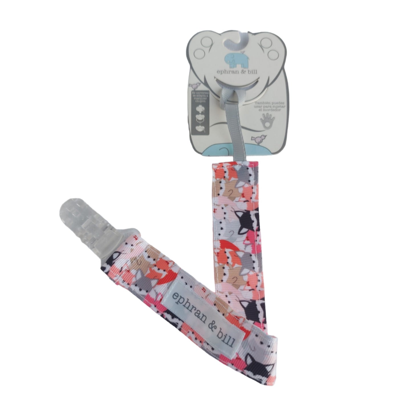 Porta Chupón con Clip Silicona