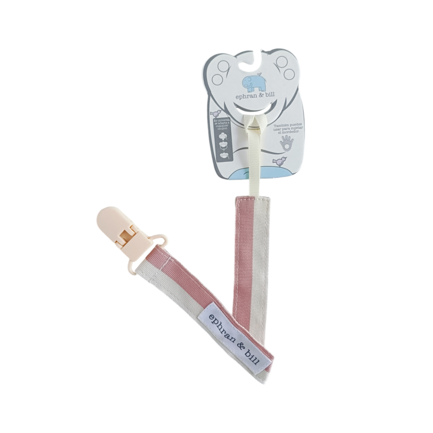 Porta Chupón con Clip Silicona