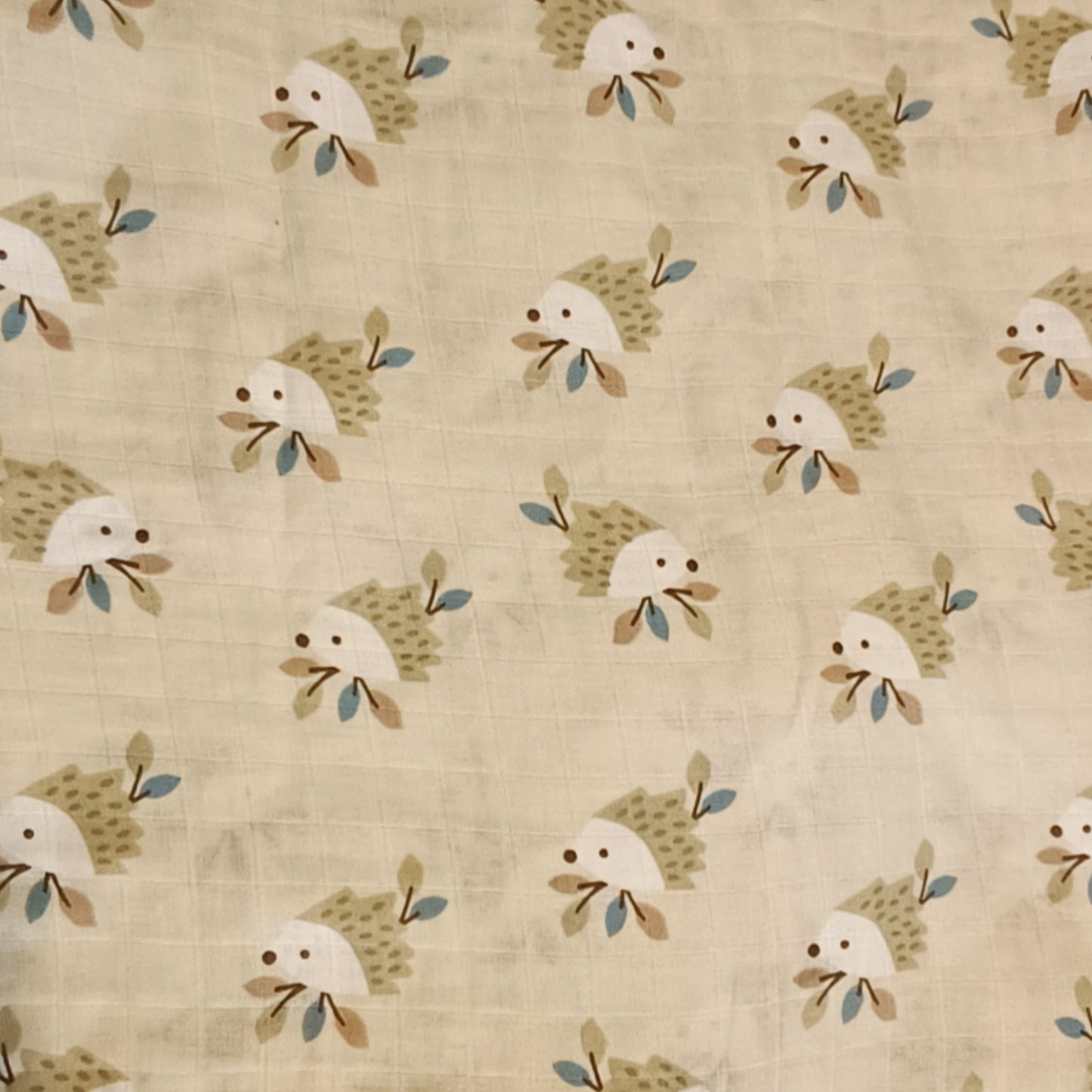 Muselina Beige con Erizo