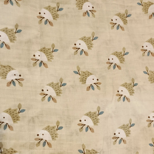 Muselina Beige con Erizo