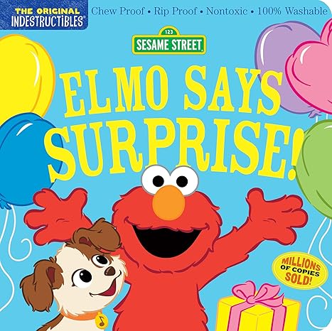 Libro Indestructible - Elmo Says Surprise