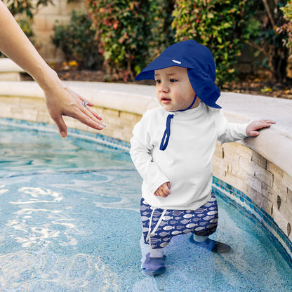 Swimsuit Short-Blue Fish