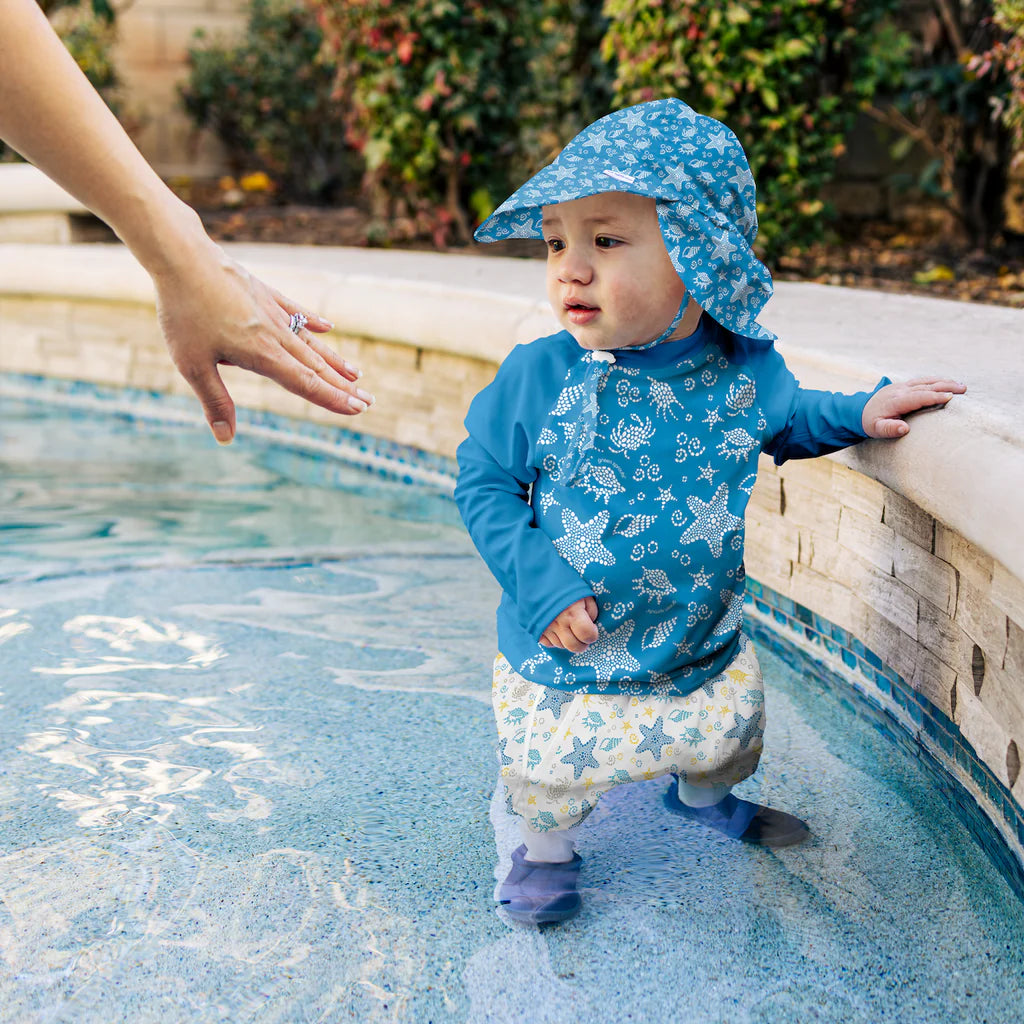 Swimsuit Short -White Seashells