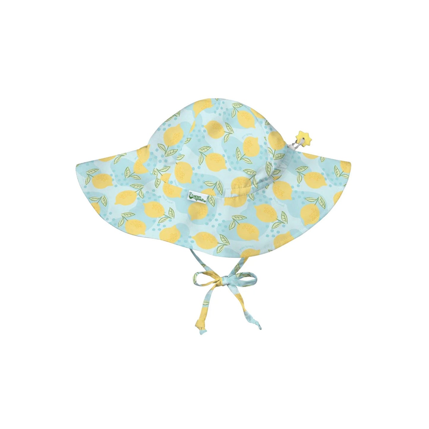 Gorro Brim Hat - Aqua Dot Lemons