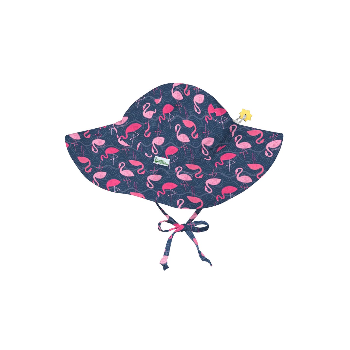 Gorro Brim Hat - Navy Wavy Flamingo
