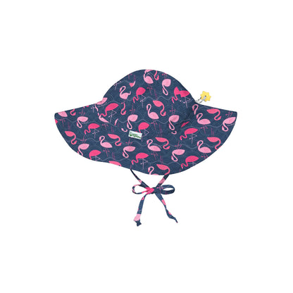 Gorro Brim Hat - Navy Wavy Flamingo