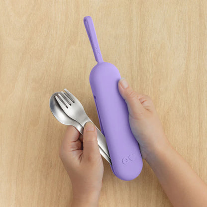 Set de Cubiertos Acero Inoxidable Omie UP Pod & Utensil - Violet