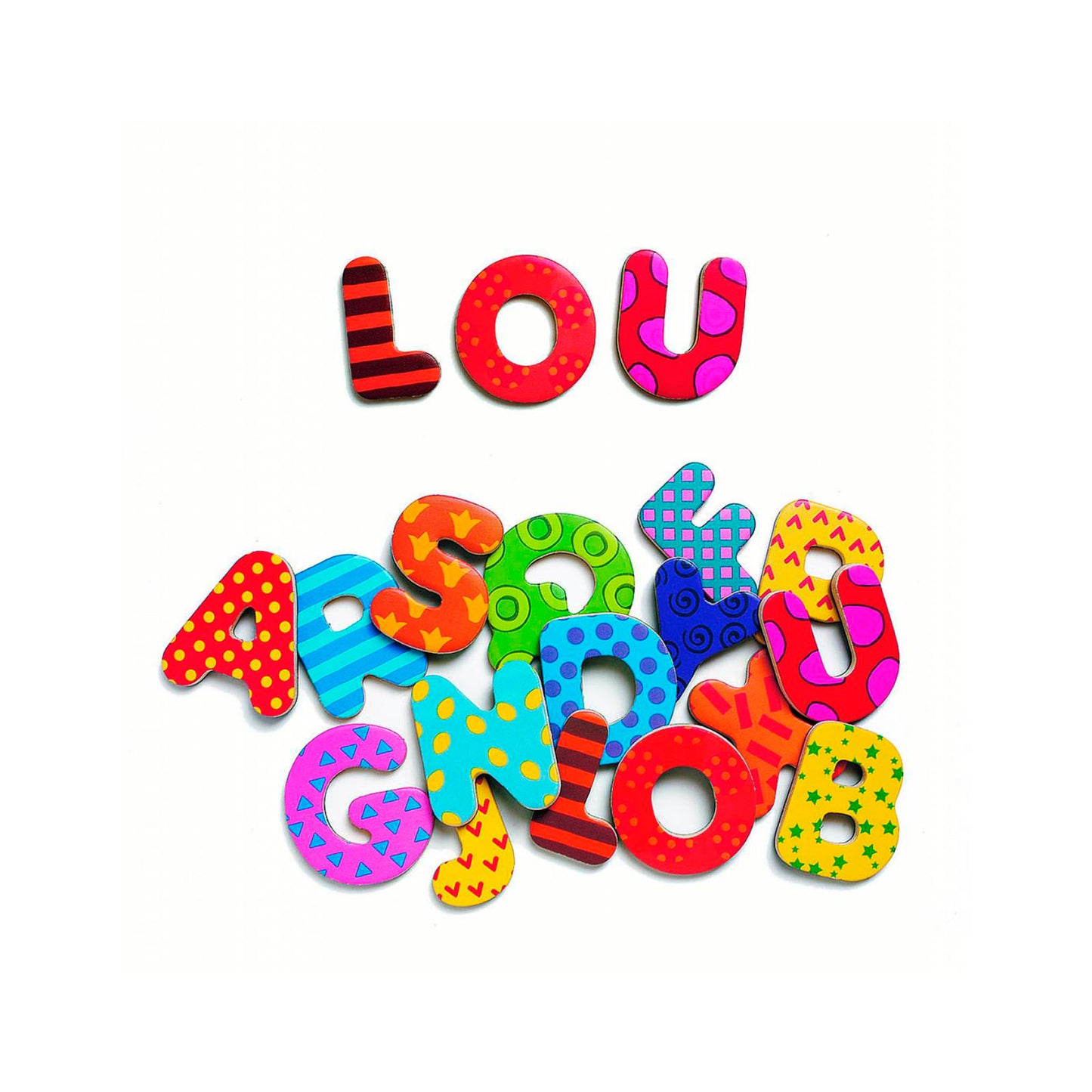 Juego con Imanes - 38 Letras Grandes