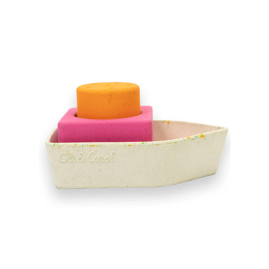 Juguete de Baño - Upcycled Boat Orange