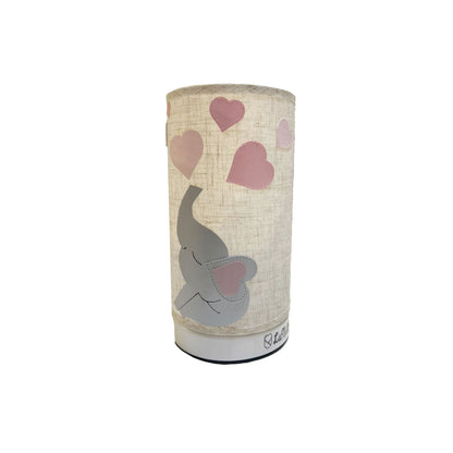Lampara elefante con corazones