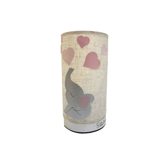 Lampara elefante con corazones