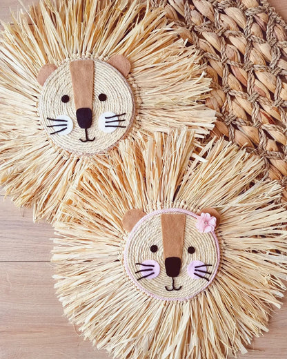 León de Rafia Natural