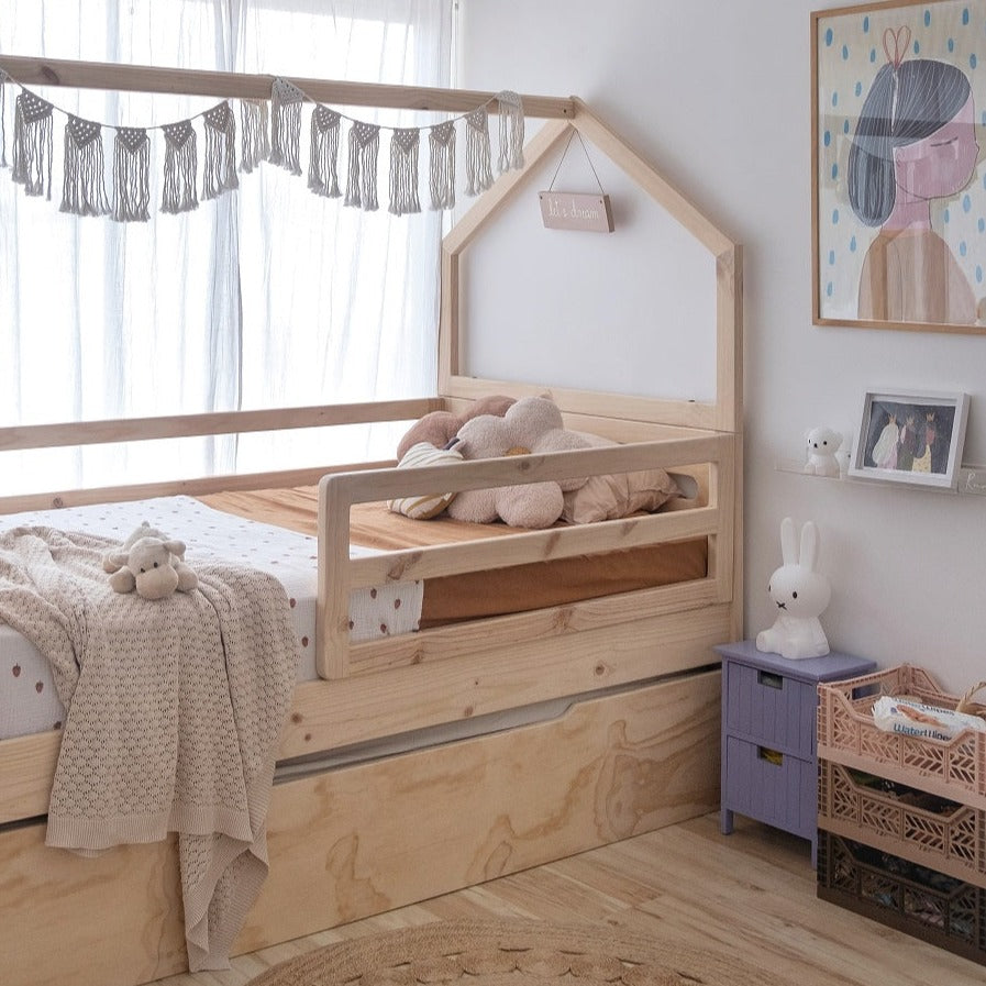 Baranda, montessori, dormitorio, home, decoración, habitación, moderno, minimalista, niñas, niños, muebles infantiles, decoración, funcional, vintage, elegante, baby, infantil, cama, 1 plaza, 1.5 plaza, madera.