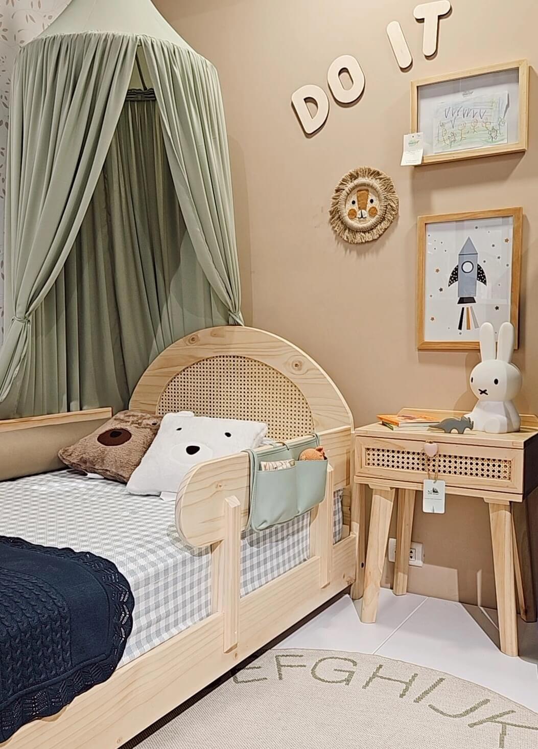 Baranda, montessori, dormitorio, home, decoración, habitación, moderno, minimalista, niñas, niños, muebles infantiles, decoración, funcional, vintage, elegante, baby, infantil, cama, 1 plaza, 1.5 plaza, madera.