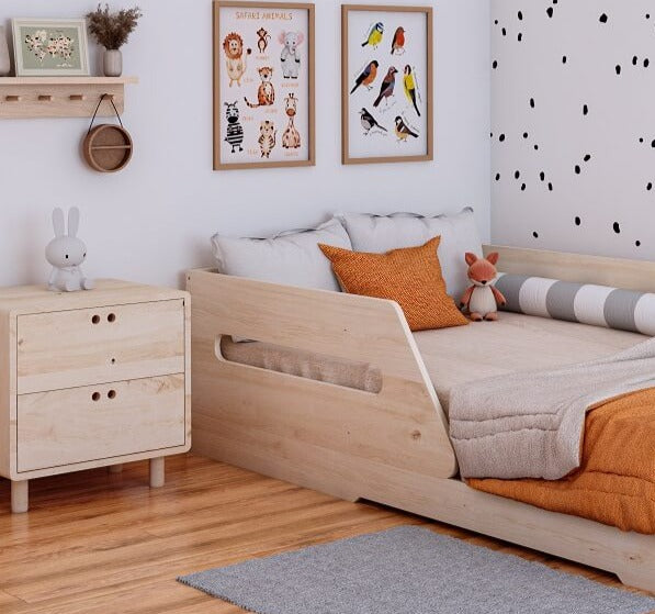 Baranda, montessori, dormitorio, home, decoración, habitación, moderno, minimalista, niñas, niños, muebles infantiles, decoración, funcional, vintage, elegante, baby, infantil, cama, 1 plaza, 1.5 plaza, madera.