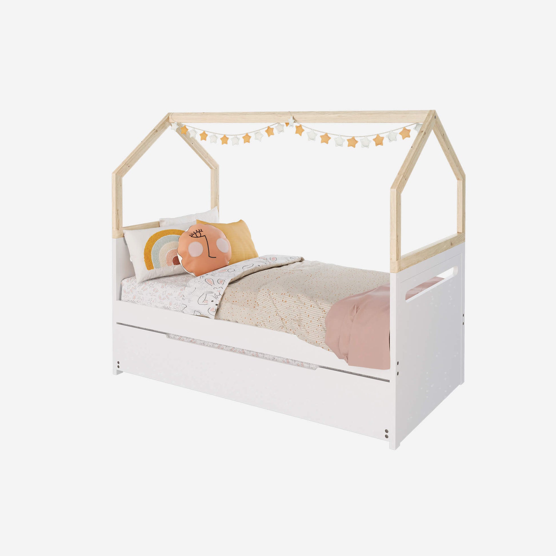 cama, nido, 1 plaza, 1.5 plazas, muebles infantiles, colección, funcionales, modulares, diseñadas, enfoque, montessori, asiri, sostenibilidad, convertible, niños, niñas, madera, evolutivas, medio ambiente, somos verde, minimalista, decoración, hogar, cuartos, barnizadas 