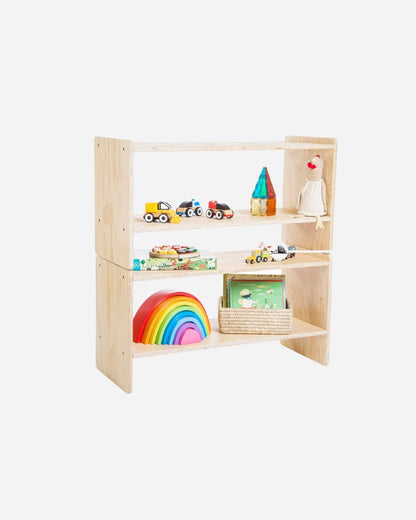 Estante de madera, start, dormitorio, home, decoración, 2 niveles, habitación, moderno, minimalista, niñas, niños, muebles infantiles, decorar, funcional, vintage, elegante, baby, organizador de juguetero, infantil,cajones.