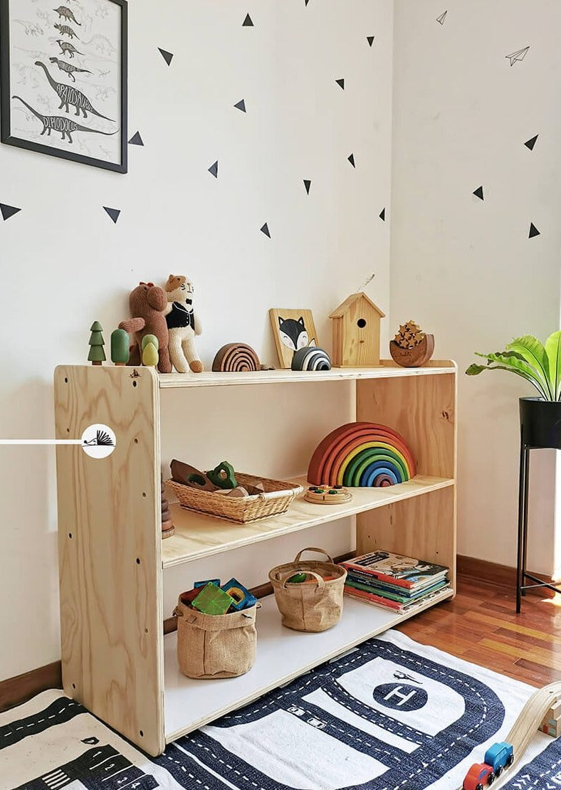 Estante de madera, maxi start,  dormitorio, home, decoración, 3 niveles, habitación, moderno, minimalista, niñas, niños, muebles infantiles, decorar, funcional, vintage, elegante, baby, organizador de juguetero, infantil,cajones.