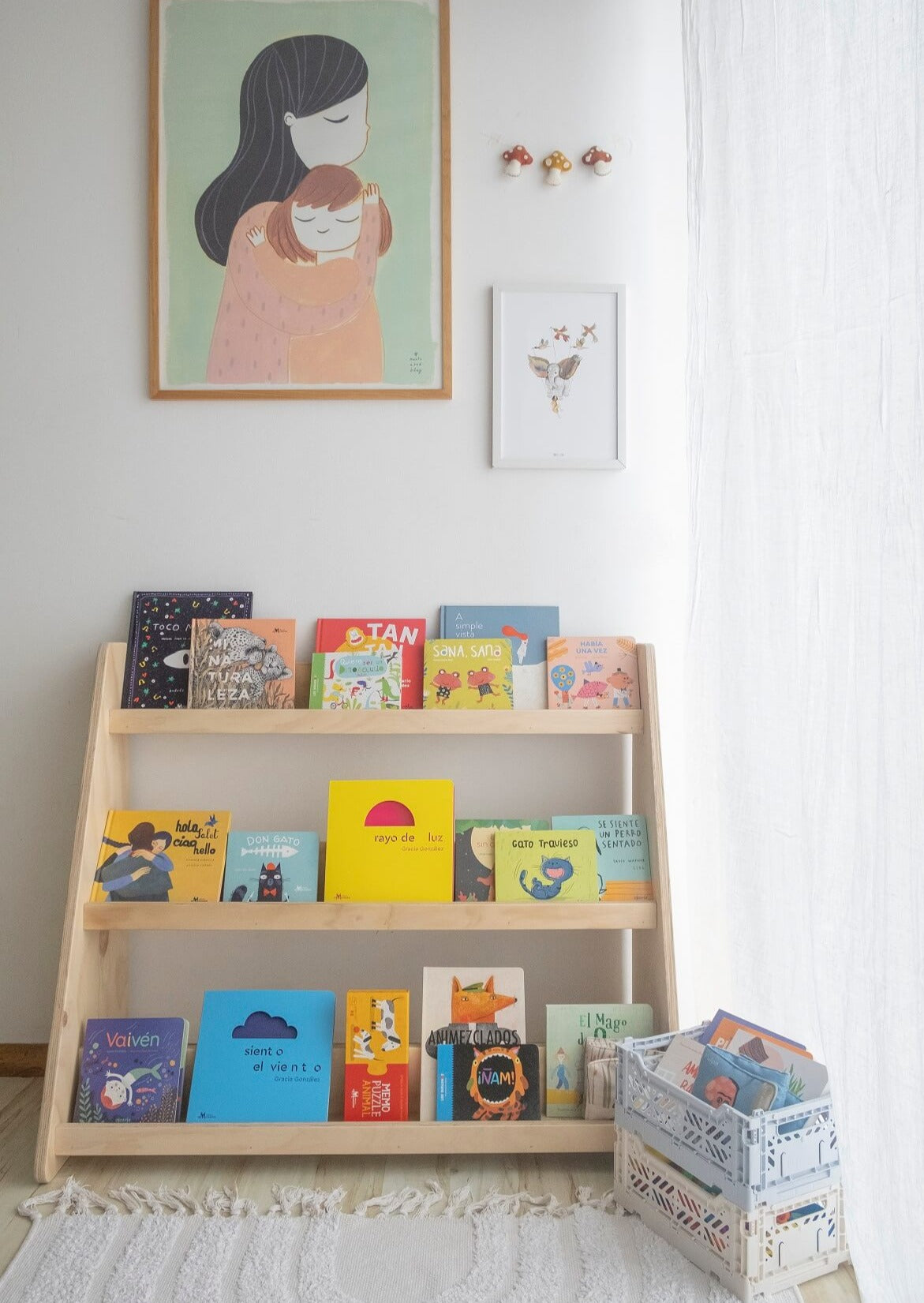 Librero, capacidad 40 libros, montessori, evolutivo, dormitorio, home, decoración, habitación, moderno, minimalista, niñas, niños, muebles infantiles, decorar, funcional, vintage, elegante, baby, infantil, librero organizador, multiuso, zona para leer, estudiar, madera, 2 niveles, madera.