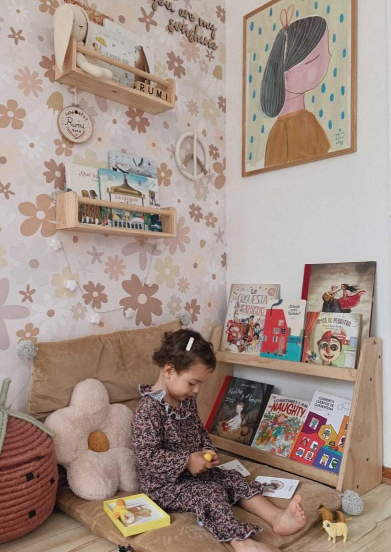 Librero, capacidad 20 libros, montessori, evolutivo, dormitorio, home, decoración, habitación, moderno, minimalista, niñas, niños, muebles infantiles, decorar, funcional, vintage, elegante, baby, infantil, librero organizador, multiuso, zona para leer, estudiar, madera, 2 niveles, madera.