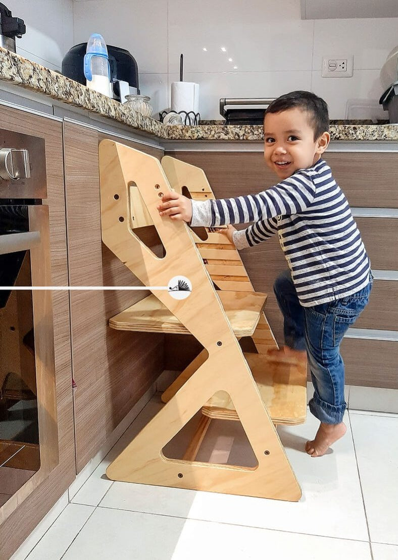 Silla Kay, Sillas evolutiva, dormitorio, home, decoración, habitación, moderno, minimalista, niñas, niños, muebles infantiles, decorar, funcional, vintage, elegante, baby, infantil, organizador, escalera, silla apoyo, multiuso, silla para leer, estudiar, 4 niveles, madera.