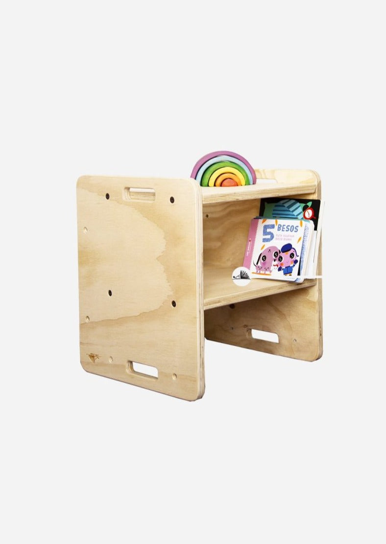 Silla Star, montessori, evolutiva, dormitorio, home, decoración, habitación, moderno, minimalista, niñas, niños, muebles infantiles, decorar, funcional, vintage, elegante, baby, infantil, silla apoyo, multiuso, silla para leer, estudiar, madera, 2 niveles.