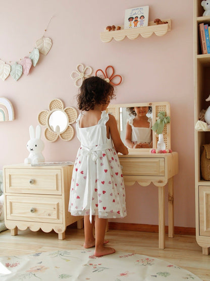 Tocador de madera, dormitorio, home, decoración, pino, habitación, moderno, minimalista, niñas, niños, muebles infantiles, decorar, funcional, vintage, elegante, baby, organizador de ropa, infantil.