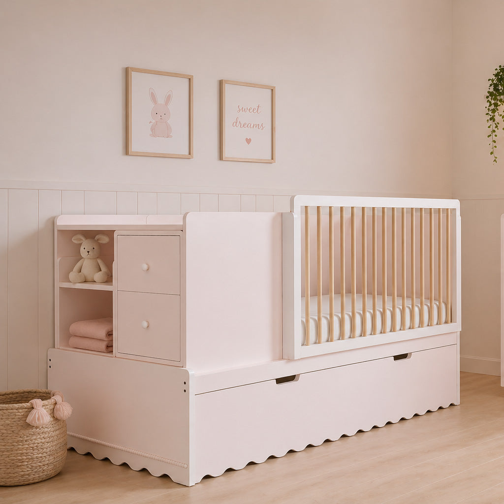 home, decoración, habitación de bebé, recién nacido, cuna montessori, cunas evolutivas, cuna bebé, cuna evolutiva, cuna convertible, cuna de madera, muebles bebé, muebles infantiles, nursery, baby room, descanso bebé, cuna segura, muebles seguros, pintura no tóxica, habitación infantil, diseño infantil, estilo moderno, minimalista, clásico, romántico, decoración niños, decoración niñas, lujo infantil, diseño premium, muebles sostenibles, ecofriendly, tonos neutros, color rosa, color azul, color verde, color