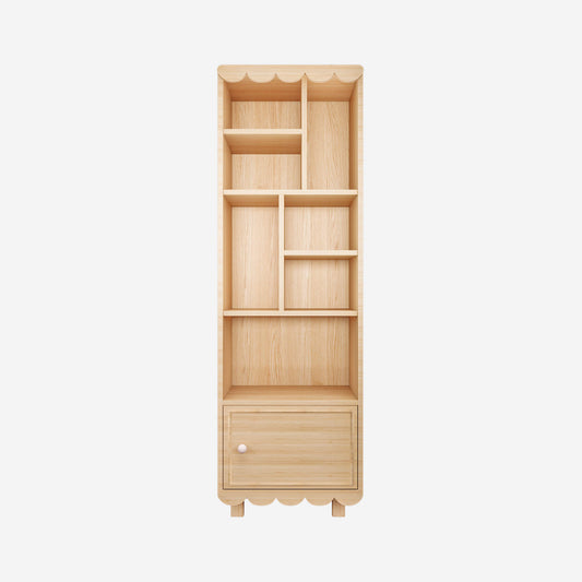 Estante, madera, Scalloped, dormitorio, home, decoración, habitación, moderno, minimalista, niñas, niños, muebles infantiles, decorar, funcional, vintage, elegante, baby, organizador de juguetero, infantil,cajones.