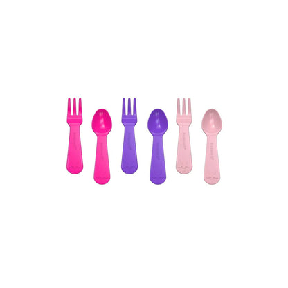 Lunch Punch Fork And Spoon - Set Pink