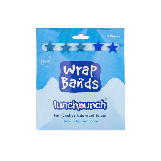 Lunch Punch Silicone Wrap Bands - Blue