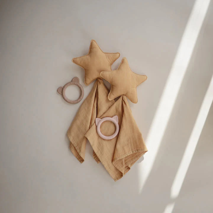 Manta de Apego Estrella Amarillo