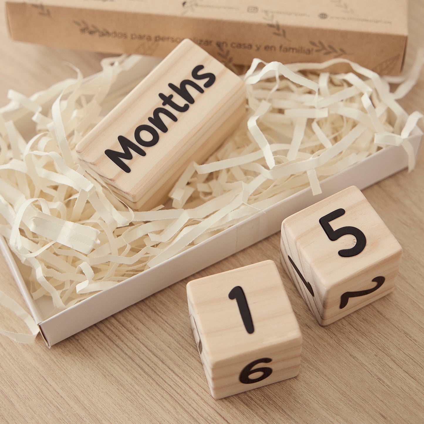 Milestone Blocks - Mesario de Madera