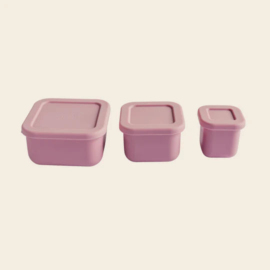 Mini Bento Box Silicona Set X3 - Blush