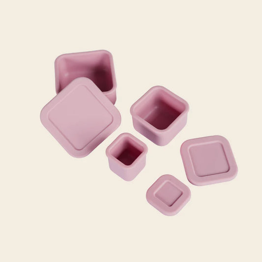 Mini Bento Box Silicona Set X3 - Blush