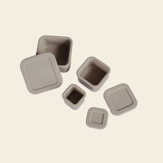 Mini Bento Box Silicona Set X3 - Sand