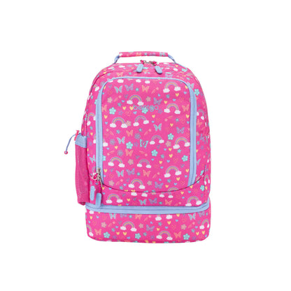 Mochila Bentgo Kids 2 en 1 - Arcoíris y Mariposas