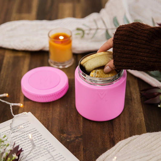 Montiico Contenedor de Alimentos de Acero Inoxidable Mini Food Jar 400ml - Floss