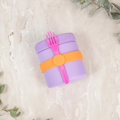 Montiico Contenedor de Alimentos de Acero Inoxidable Mini Food Jar 400ml - Lilac