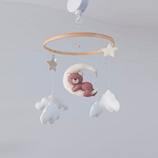 Móvil Oso Durmiendo Sobre Luna