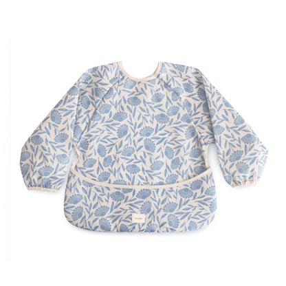Mushie Babero Manga Larga - Blue Flowers